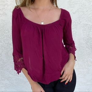 Boho Magenta Casual Shirt